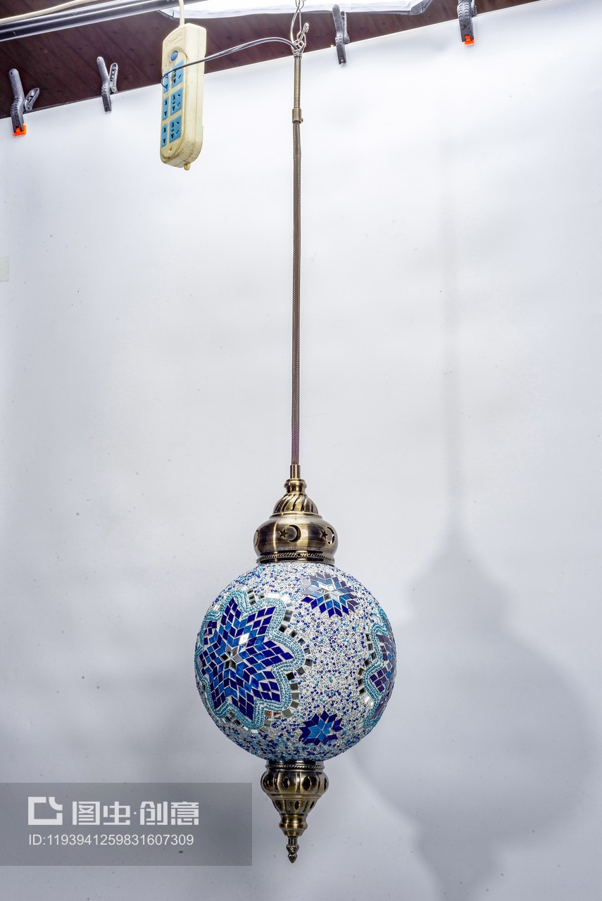 土耳其复古吊灯,玻璃马赛克贴片灯,摩洛哥风情灯
